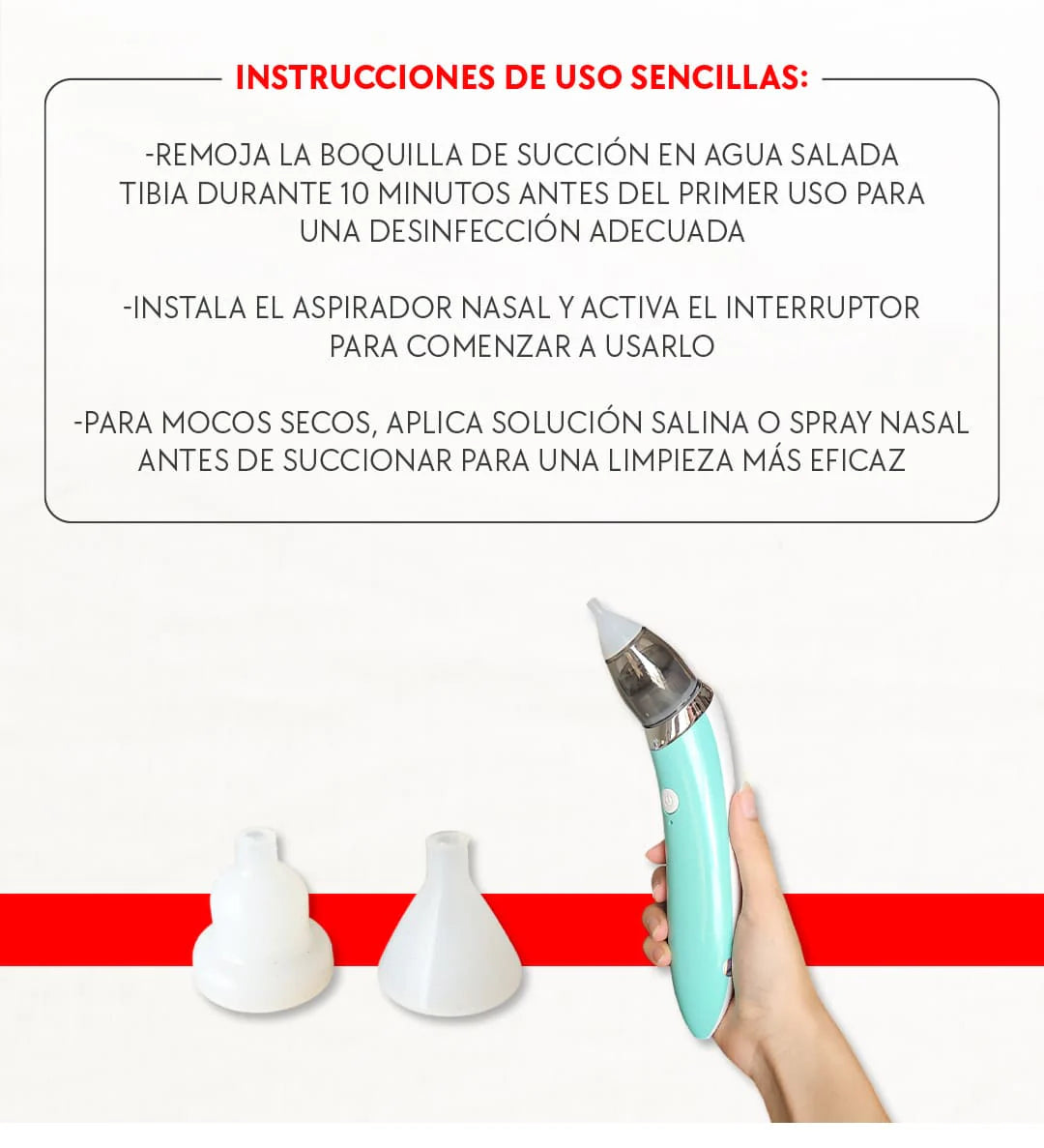 👶 EXTRACTOR NASAL ELÉCTRICO: Respiración Limpia, Sueños Tranquilos